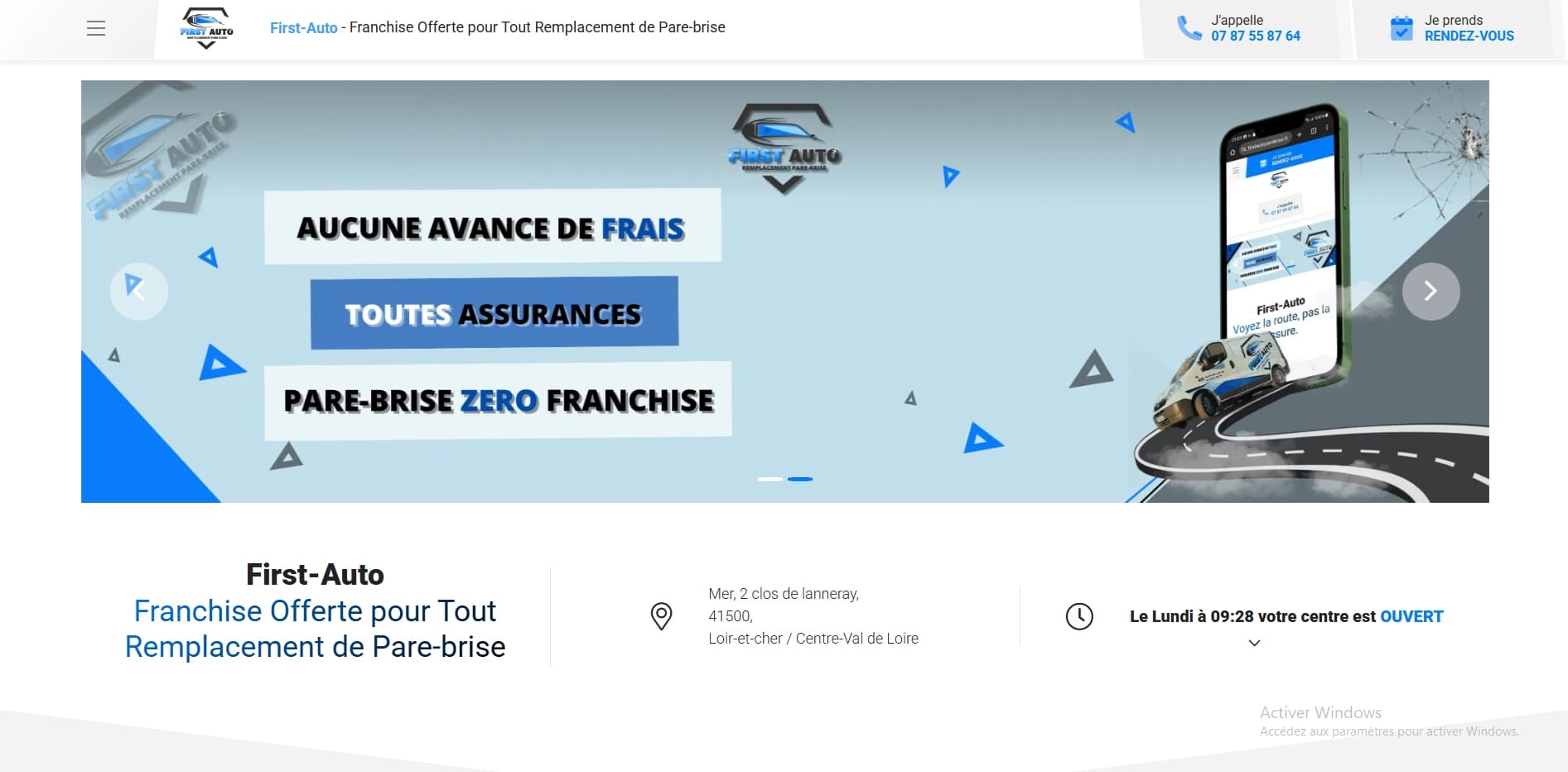 FirstAuto PareBrise - Avant